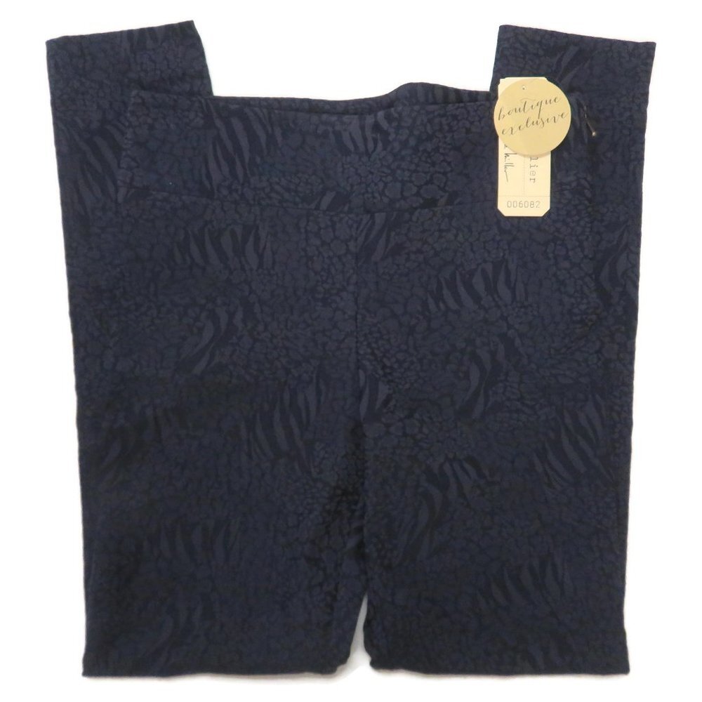 Nicole Miller Artelier Pants Womens 8 Blue Cotton Blend‎ NWT New $245 Dress Work